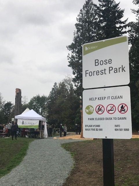 Bose Forest Park in Surrey is officially open!