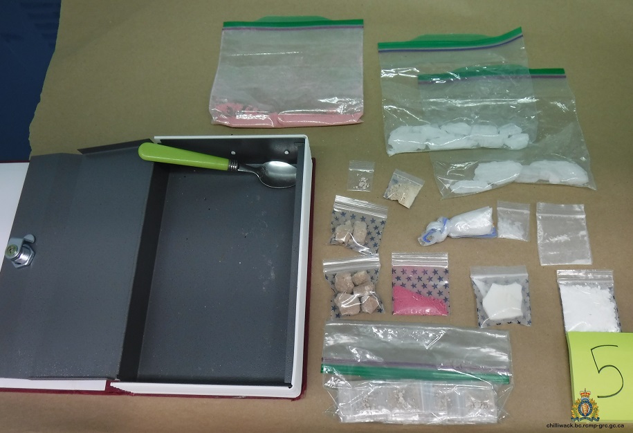 Drugs seized by Mounties in Chilliwack