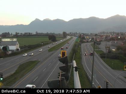 Highway One closed through Abbotsford Sunday night