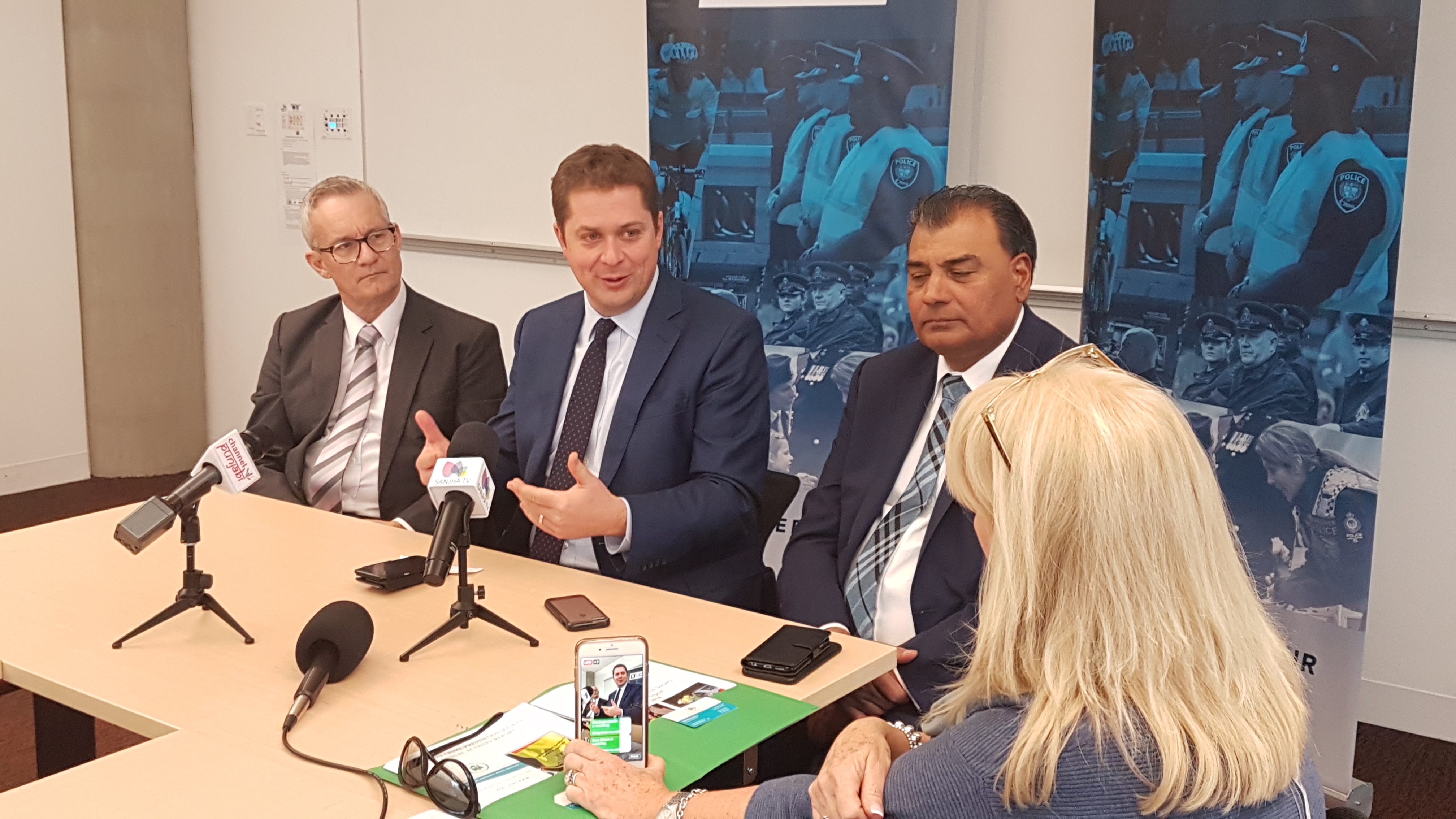 Conservative Party Leader Andrew Scheer visits Surrey to talk ‘serious penalties’ and other plans to combat gang violence