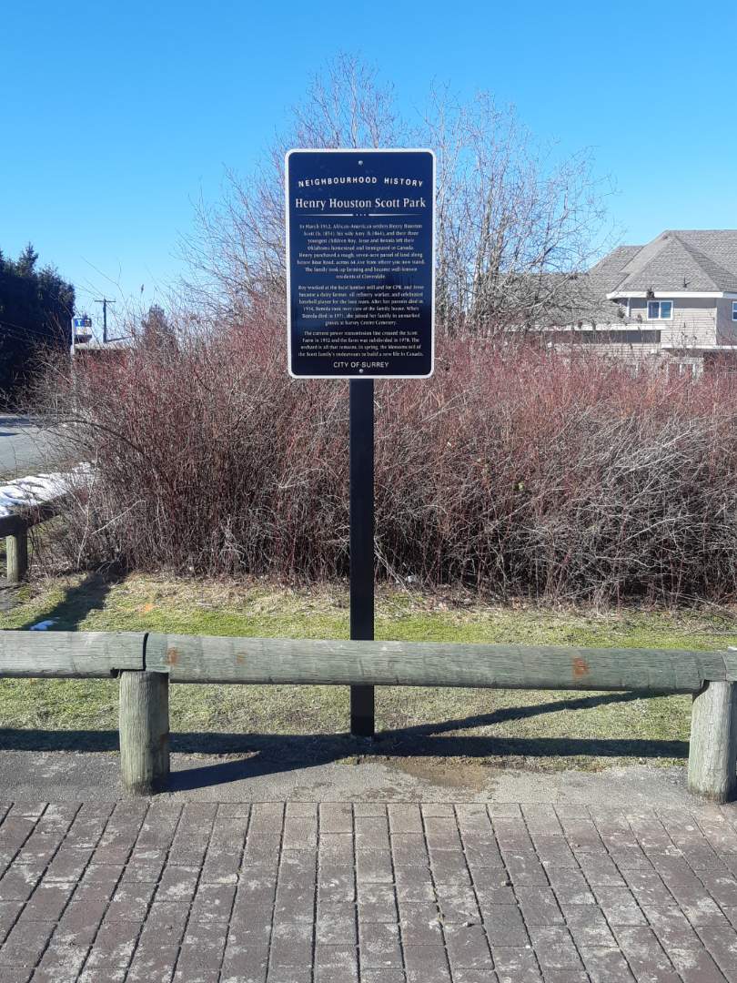 Surrey names park in honour of African American settler